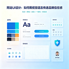 科尔沁左翼后旗建站-网站UI设计：如何用视觉语言传递品牌信任感